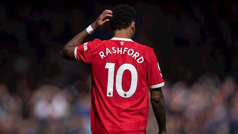 Số áo Rashford khi chơi cho đội bóng Manchester United là số 10